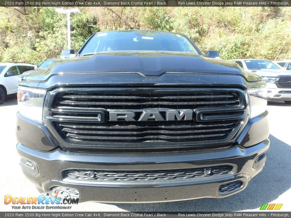 2020 Ram 1500 Big Horn Night Edition Crew Cab 4x4 Diamond Black Crystal Pearl / Black Photo #9