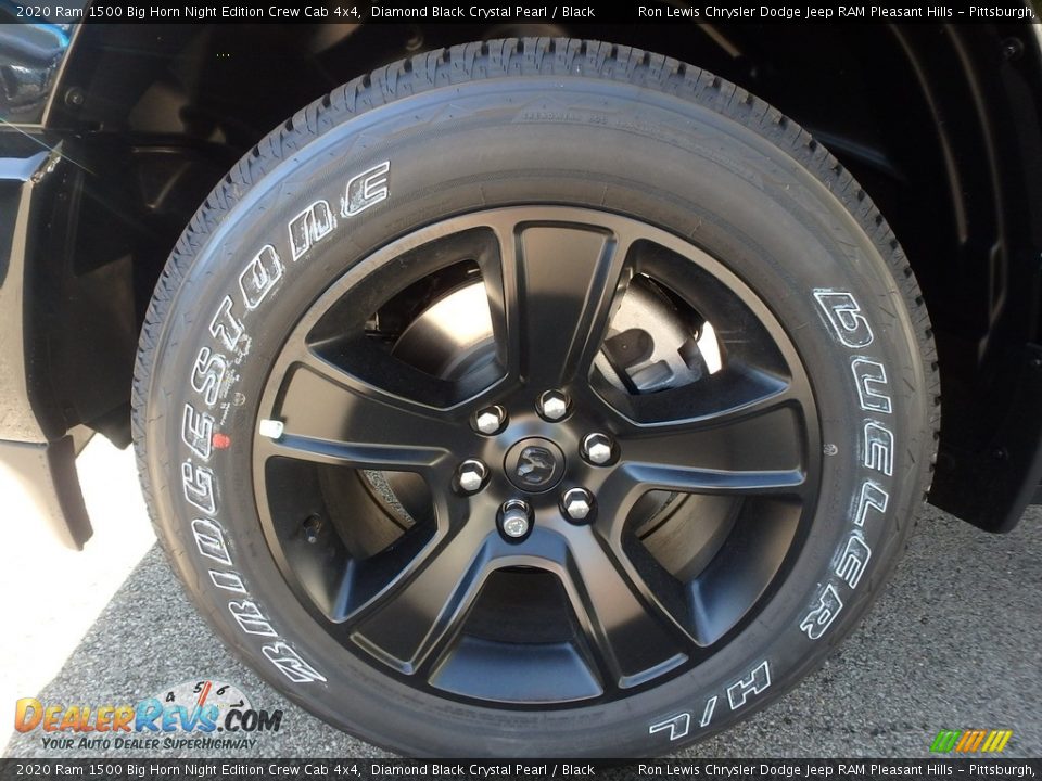 2020 Ram 1500 Big Horn Night Edition Crew Cab 4x4 Diamond Black Crystal Pearl / Black Photo #10