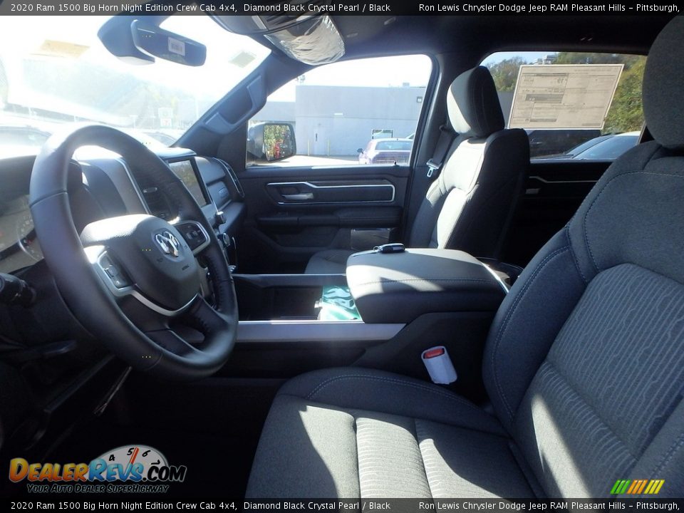 2020 Ram 1500 Big Horn Night Edition Crew Cab 4x4 Diamond Black Crystal Pearl / Black Photo #11