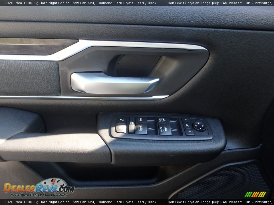 2020 Ram 1500 Big Horn Night Edition Crew Cab 4x4 Diamond Black Crystal Pearl / Black Photo #14
