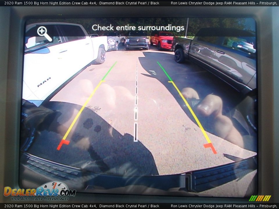 2020 Ram 1500 Big Horn Night Edition Crew Cab 4x4 Diamond Black Crystal Pearl / Black Photo #16