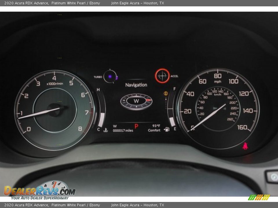 2020 Acura RDX Advance Platinum White Pearl / Ebony Photo #33