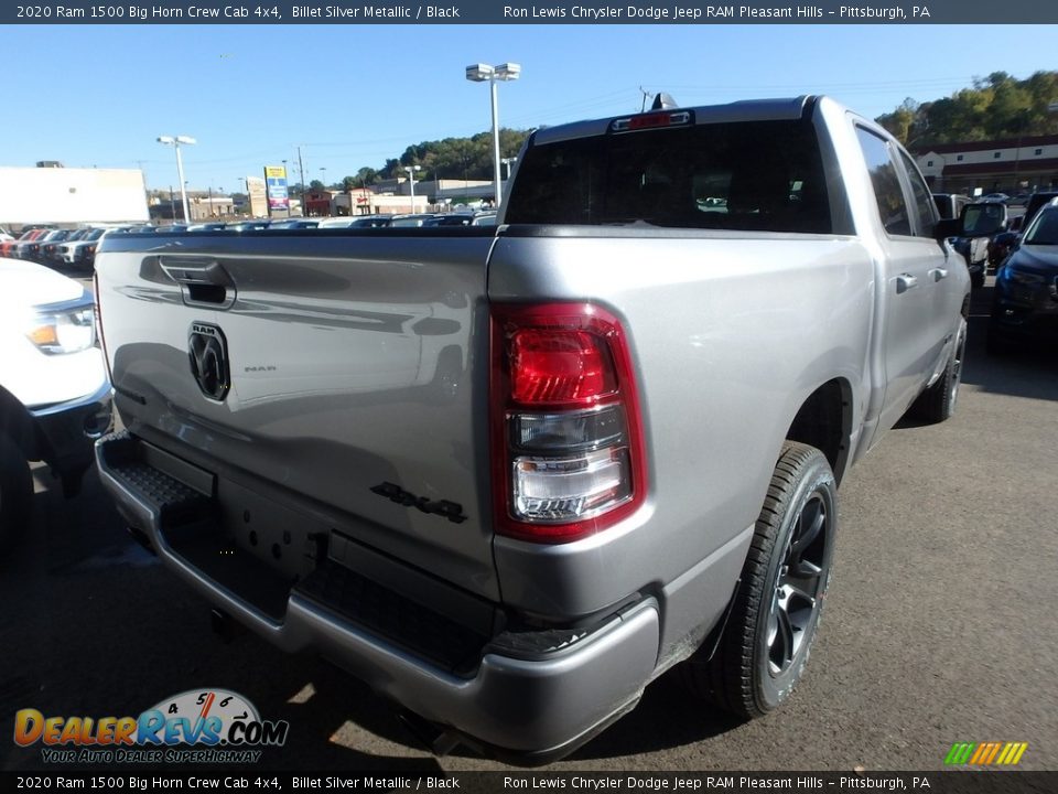 2020 Ram 1500 Big Horn Crew Cab 4x4 Billet Silver Metallic / Black Photo #6