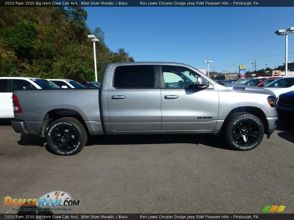 2020 Ram 1500 Big Horn Crew Cab 4x4 Billet Silver Metallic / Black Photo #7
