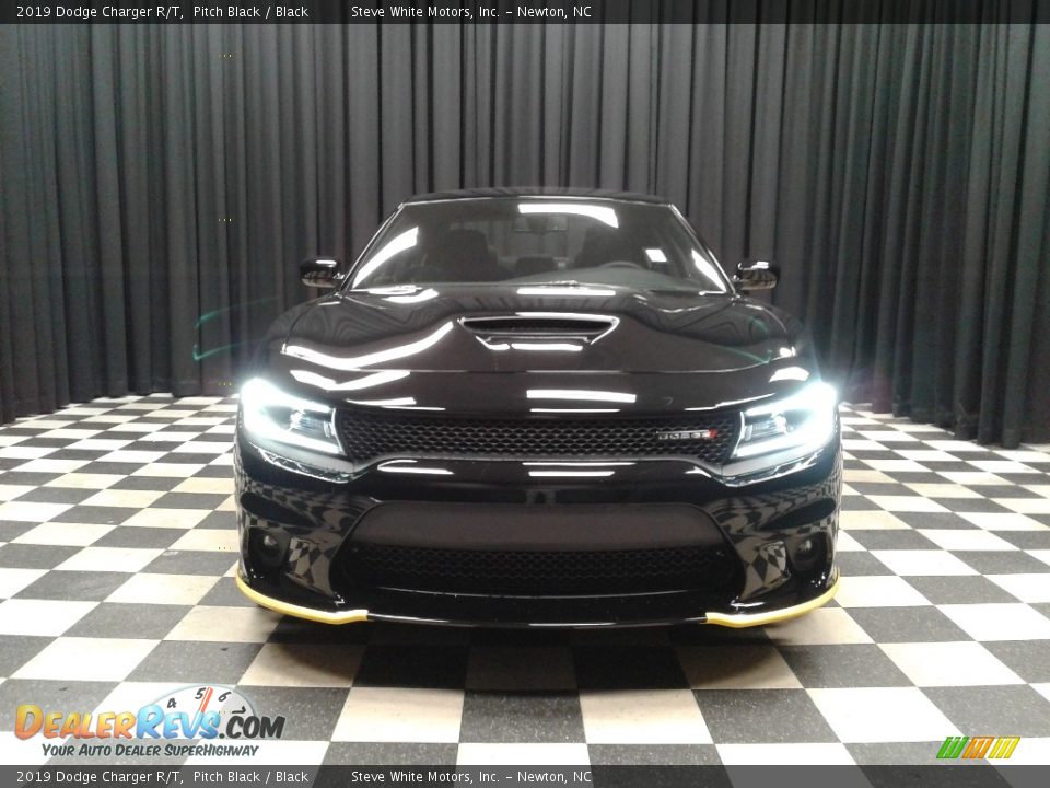 2019 Dodge Charger R/T Pitch Black / Black Photo #3