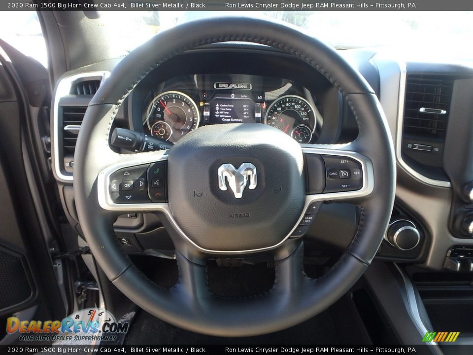 2020 Ram 1500 Big Horn Crew Cab 4x4 Billet Silver Metallic / Black Photo #18