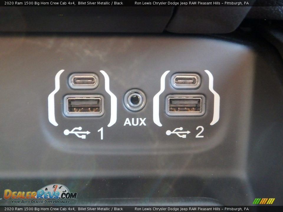 2020 Ram 1500 Big Horn Crew Cab 4x4 Billet Silver Metallic / Black Photo #20