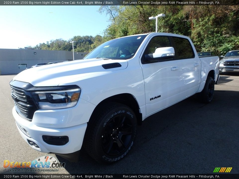 2020 Ram 1500 Big Horn Night Edition Crew Cab 4x4 Bright White / Black Photo #1
