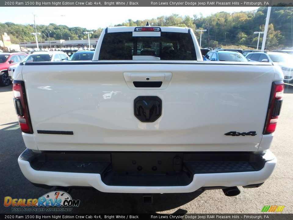 2020 Ram 1500 Big Horn Night Edition Crew Cab 4x4 Bright White / Black Photo #4