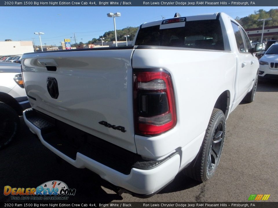 2020 Ram 1500 Big Horn Night Edition Crew Cab 4x4 Bright White / Black Photo #6
