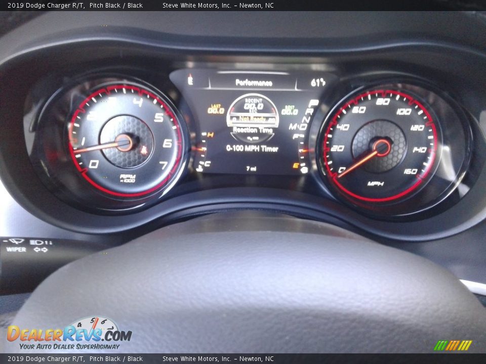 2019 Dodge Charger R/T Pitch Black / Black Photo #19