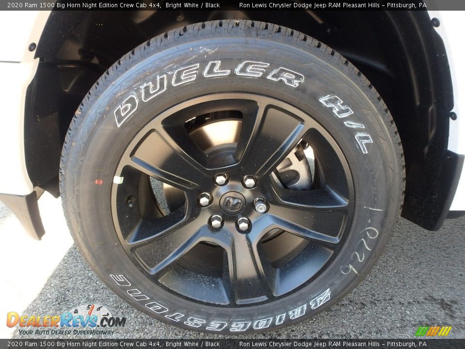 2020 Ram 1500 Big Horn Night Edition Crew Cab 4x4 Bright White / Black Photo #10
