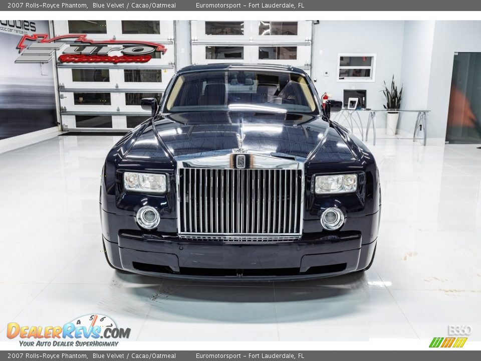 2007 Rolls-Royce Phantom Blue Velvet / Cacao/Oatmeal Photo #2