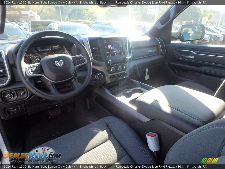 2020 Ram 1500 Big Horn Night Edition Crew Cab 4x4 Bright White / Black Photo #13