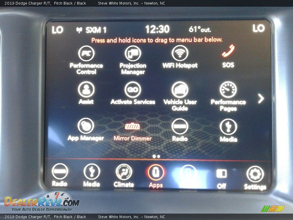 2019 Dodge Charger R/T Pitch Black / Black Photo #24