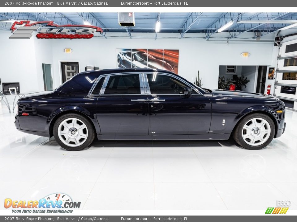 2007 Rolls-Royce Phantom Blue Velvet / Cacao/Oatmeal Photo #4