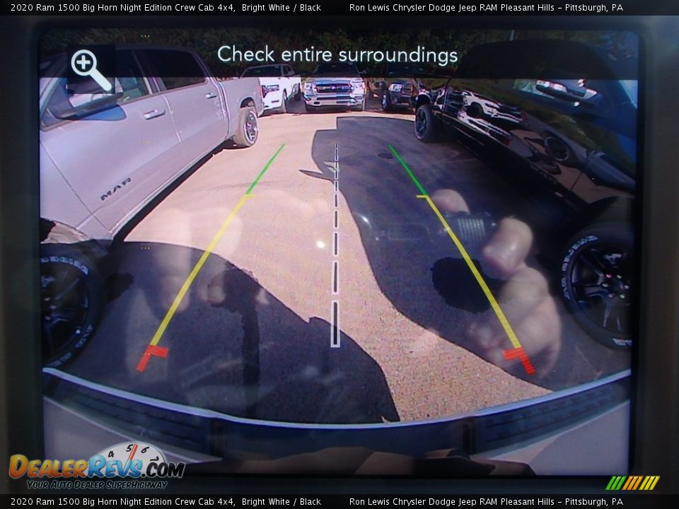 2020 Ram 1500 Big Horn Night Edition Crew Cab 4x4 Bright White / Black Photo #16