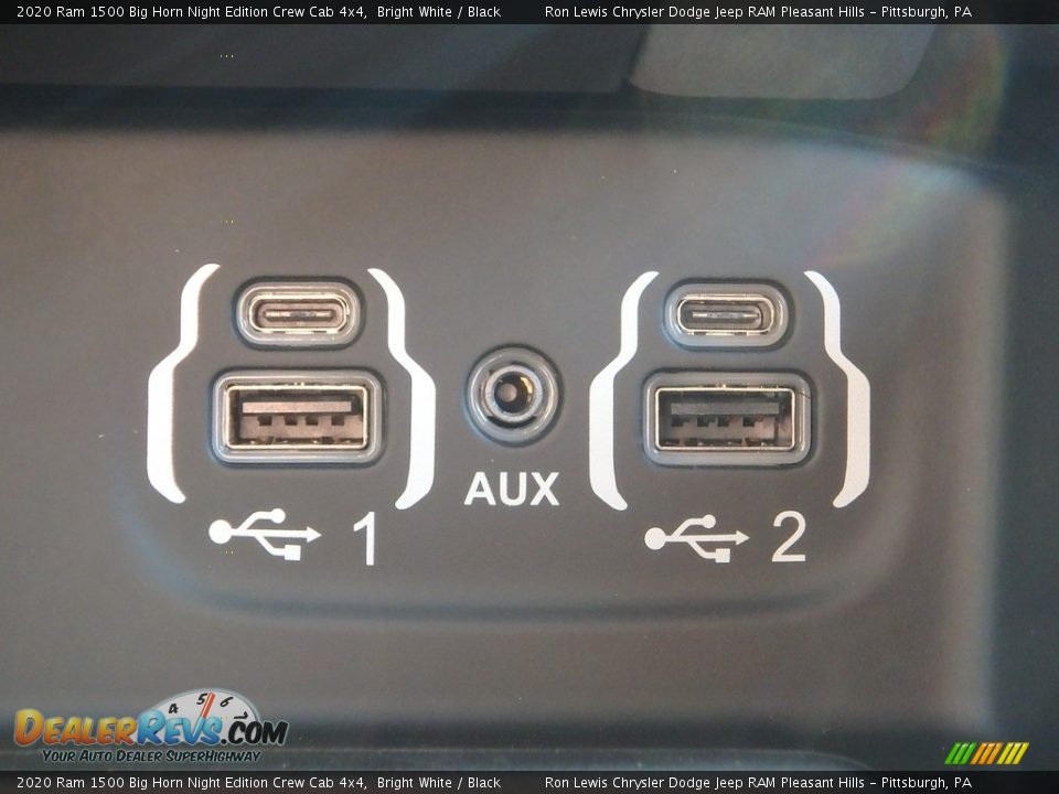 2020 Ram 1500 Big Horn Night Edition Crew Cab 4x4 Bright White / Black Photo #20