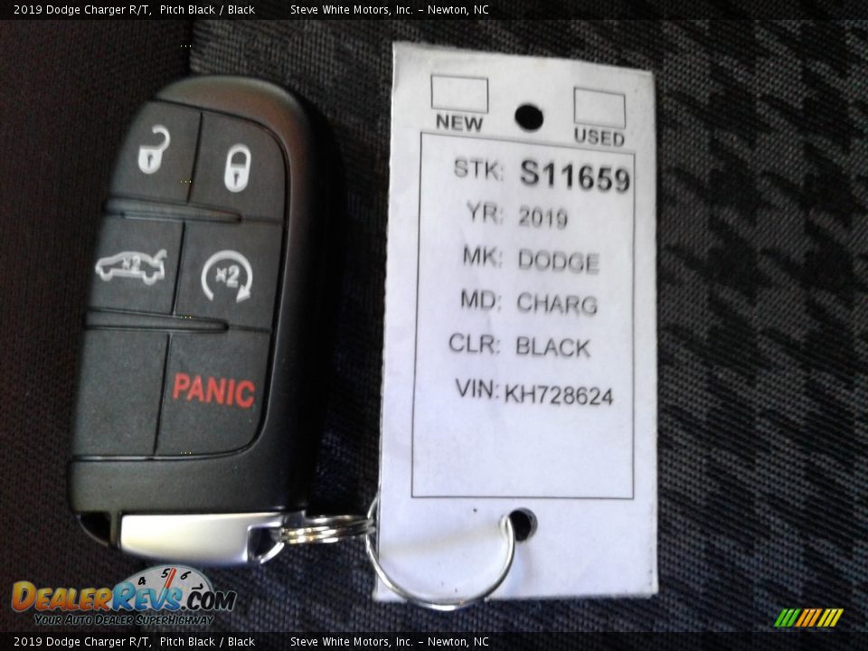 2019 Dodge Charger R/T Pitch Black / Black Photo #32