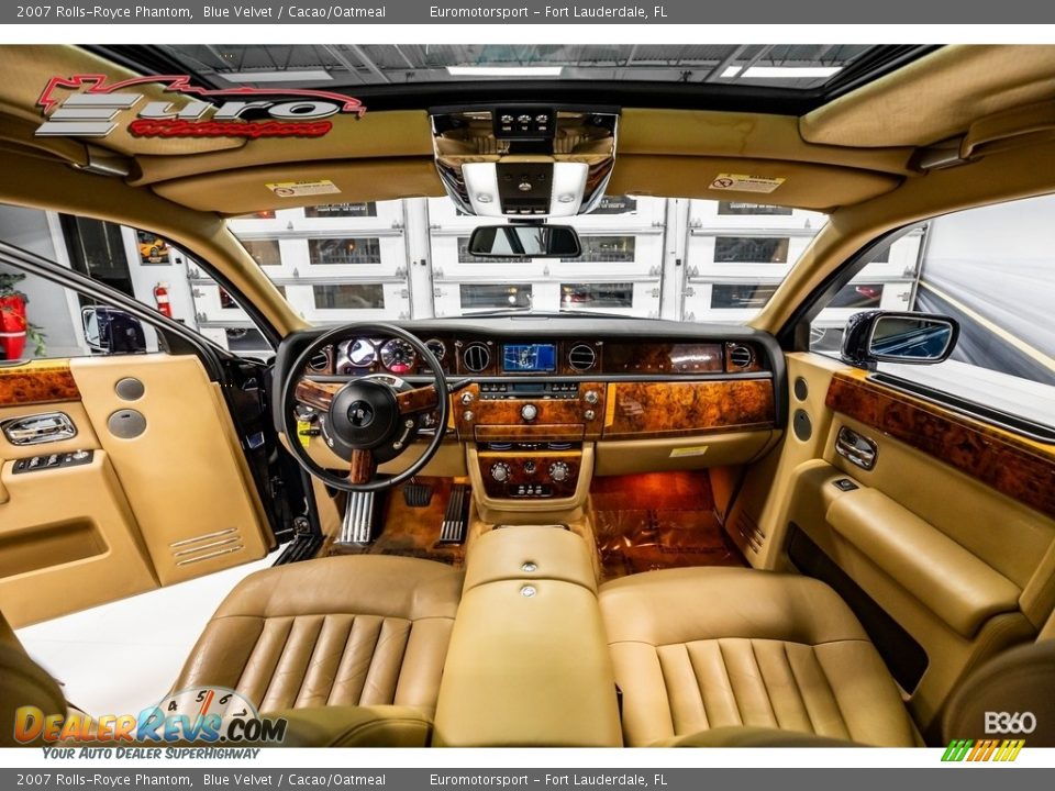 2007 Rolls-Royce Phantom Blue Velvet / Cacao/Oatmeal Photo #19
