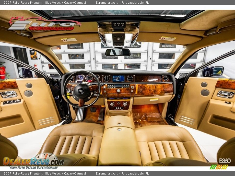 2007 Rolls-Royce Phantom Blue Velvet / Cacao/Oatmeal Photo #22
