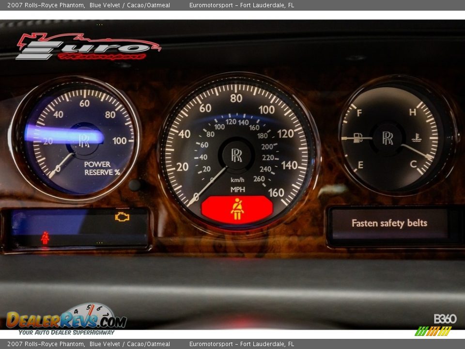 2007 Rolls-Royce Phantom Blue Velvet / Cacao/Oatmeal Photo #27