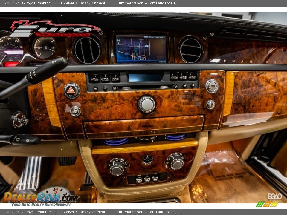 2007 Rolls-Royce Phantom Blue Velvet / Cacao/Oatmeal Photo #28