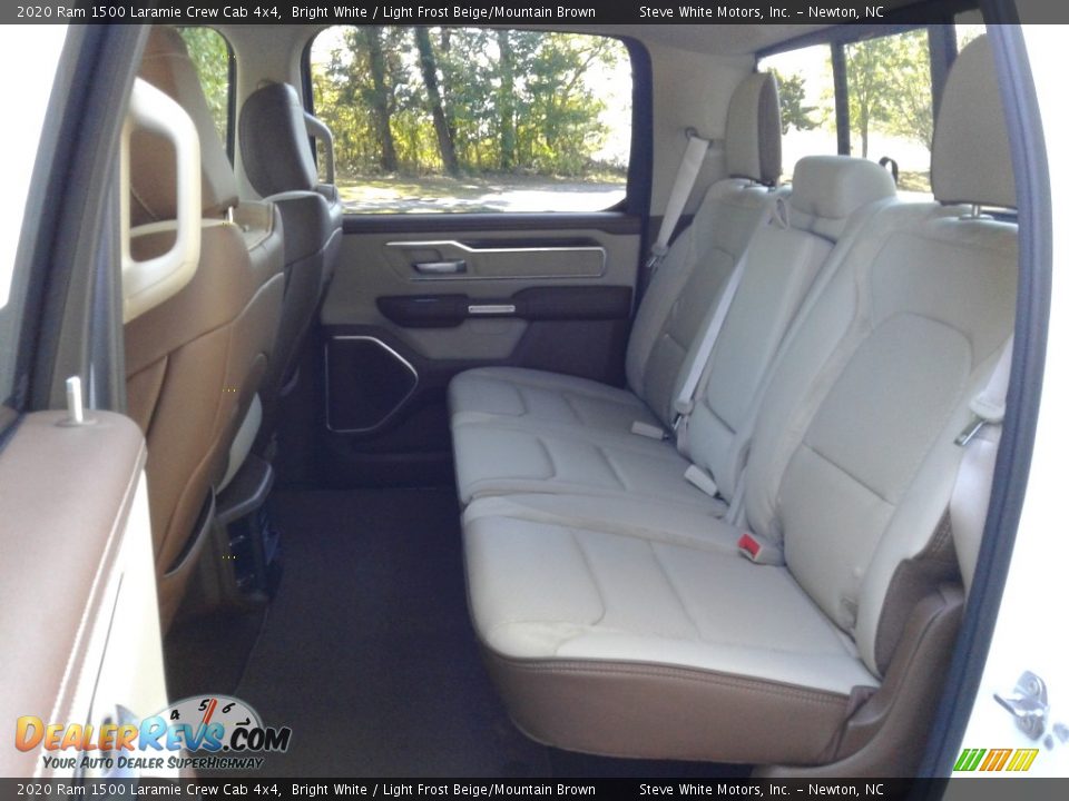 2020 Ram 1500 Laramie Crew Cab 4x4 Bright White / Light Frost Beige/Mountain Brown Photo #11