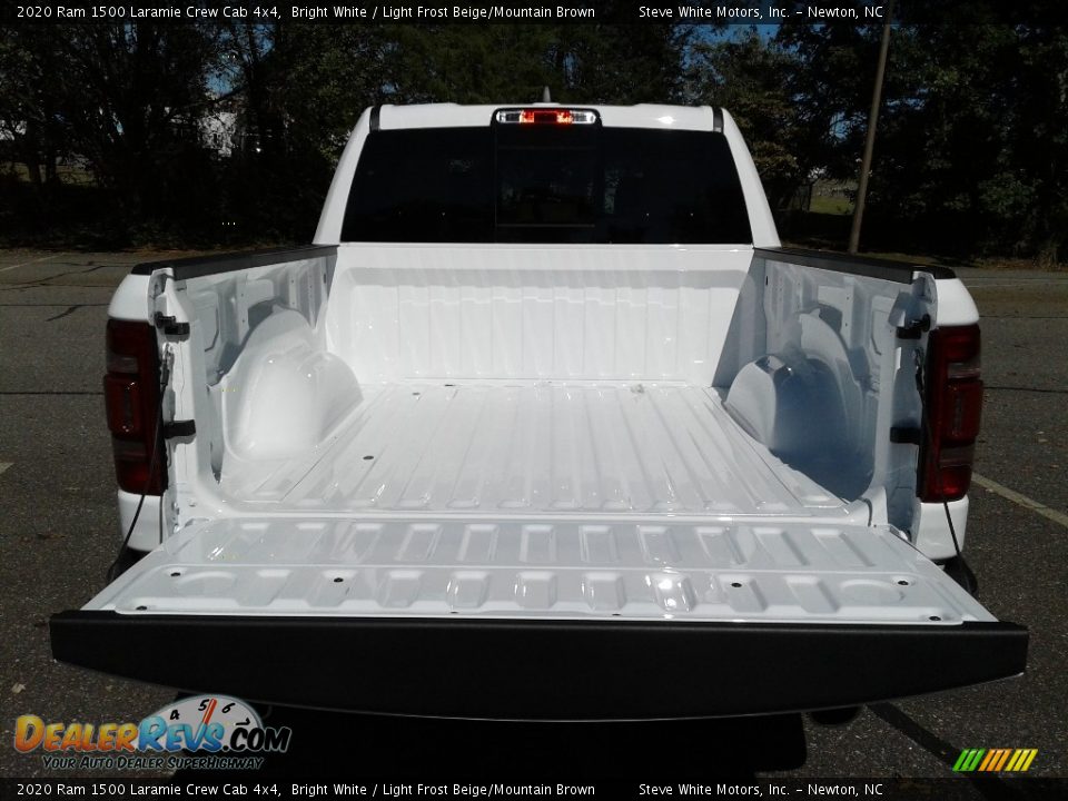 2020 Ram 1500 Laramie Crew Cab 4x4 Bright White / Light Frost Beige/Mountain Brown Photo #12