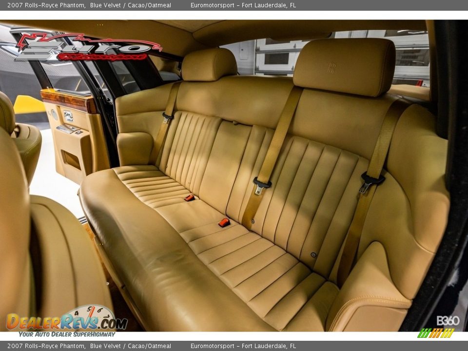 2007 Rolls-Royce Phantom Blue Velvet / Cacao/Oatmeal Photo #31