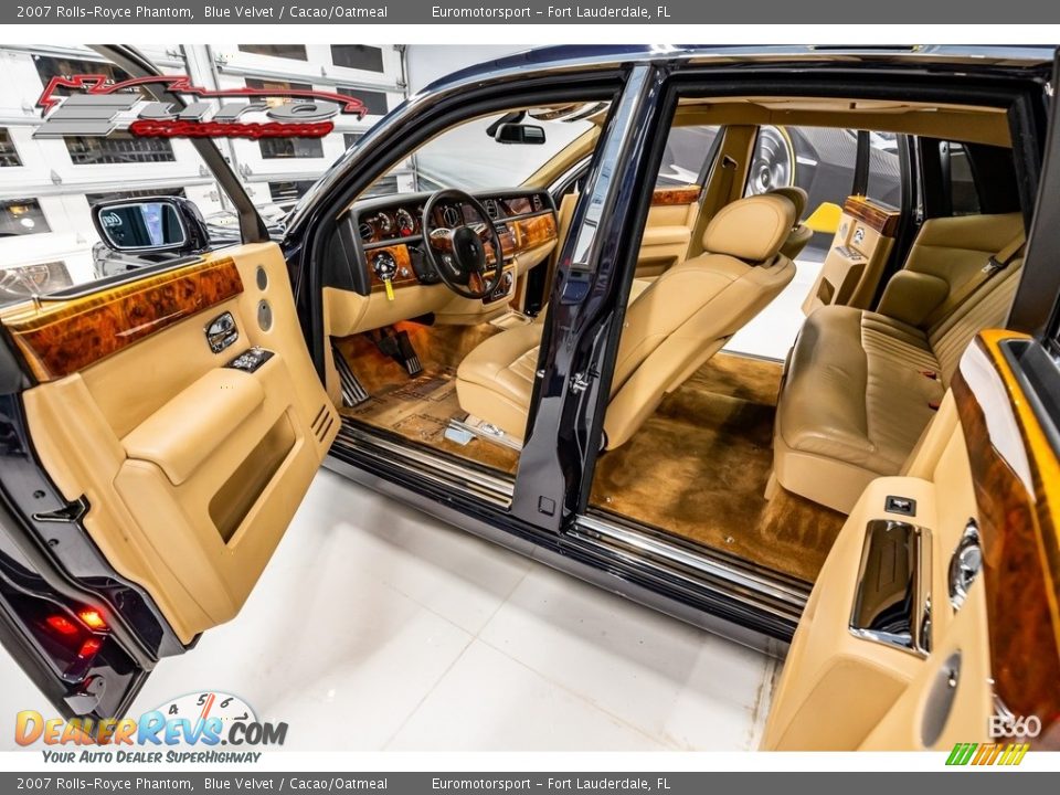 2007 Rolls-Royce Phantom Blue Velvet / Cacao/Oatmeal Photo #33