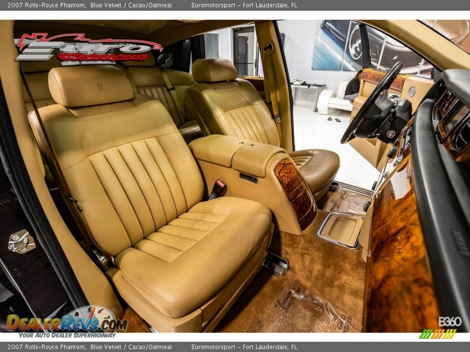 2007 Rolls-Royce Phantom Blue Velvet / Cacao/Oatmeal Photo #34