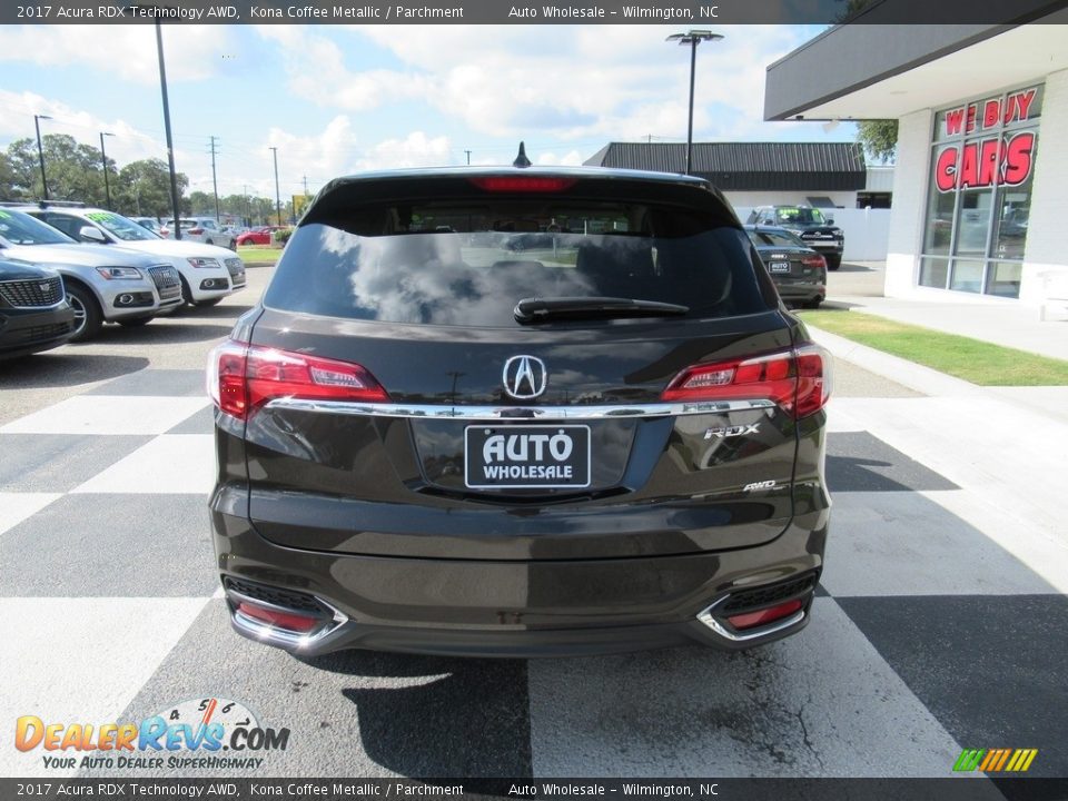 2017 Acura RDX Technology AWD Kona Coffee Metallic / Parchment Photo #4