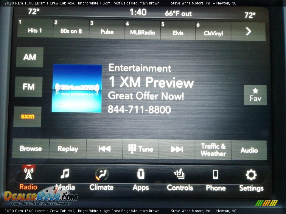 2020 Ram 1500 Laramie Crew Cab 4x4 Bright White / Light Frost Beige/Mountain Brown Photo #22