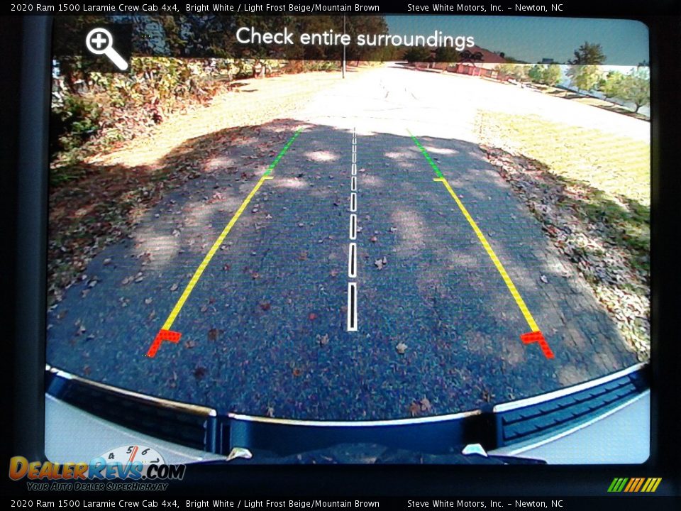 2020 Ram 1500 Laramie Crew Cab 4x4 Bright White / Light Frost Beige/Mountain Brown Photo #23