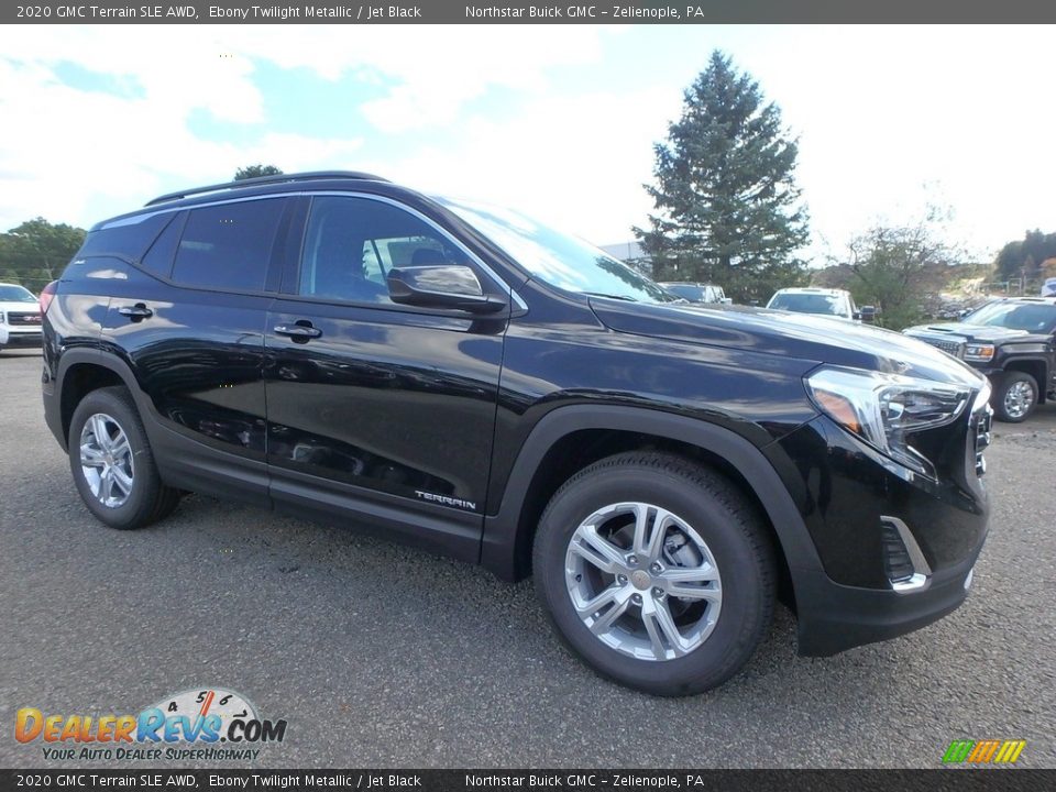 2020 GMC Terrain SLE AWD Ebony Twilight Metallic / Jet Black Photo #3