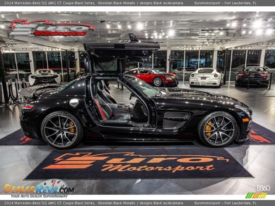 2014 Mercedes-Benz SLS AMG GT Coupe Black Series Obsidian Black Metallic / designo Black w/Alcantara Photo #5