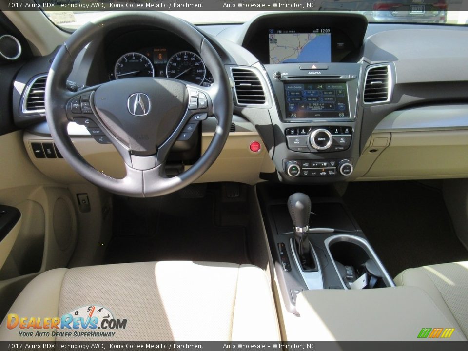 2017 Acura RDX Technology AWD Kona Coffee Metallic / Parchment Photo #14