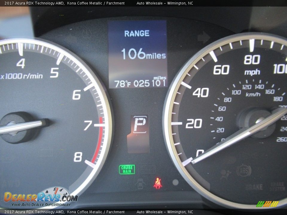 2017 Acura RDX Technology AWD Kona Coffee Metallic / Parchment Photo #15