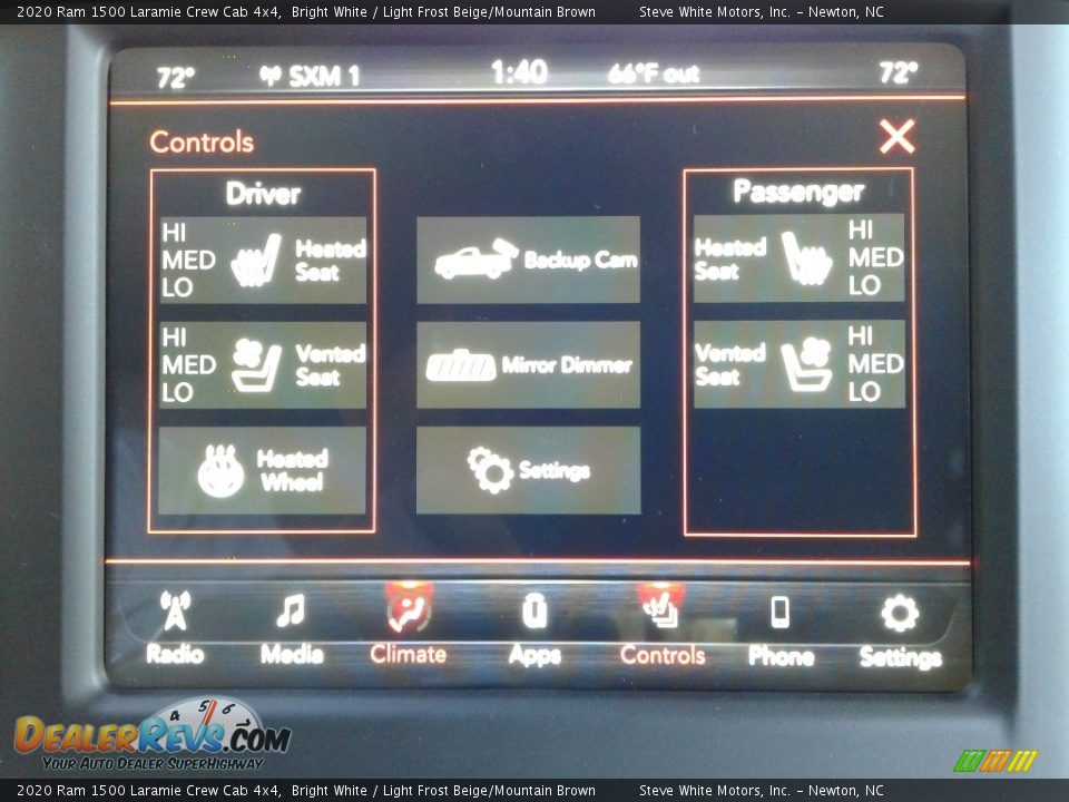 2020 Ram 1500 Laramie Crew Cab 4x4 Bright White / Light Frost Beige/Mountain Brown Photo #25