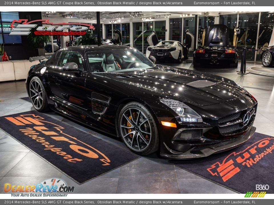 2014 Mercedes-Benz SLS AMG GT Coupe Black Series Obsidian Black Metallic / designo Black w/Alcantara Photo #14