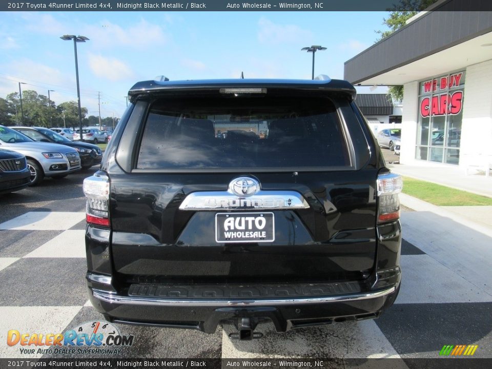 2017 Toyota 4Runner Limited 4x4 Midnight Black Metallic / Black Photo #4