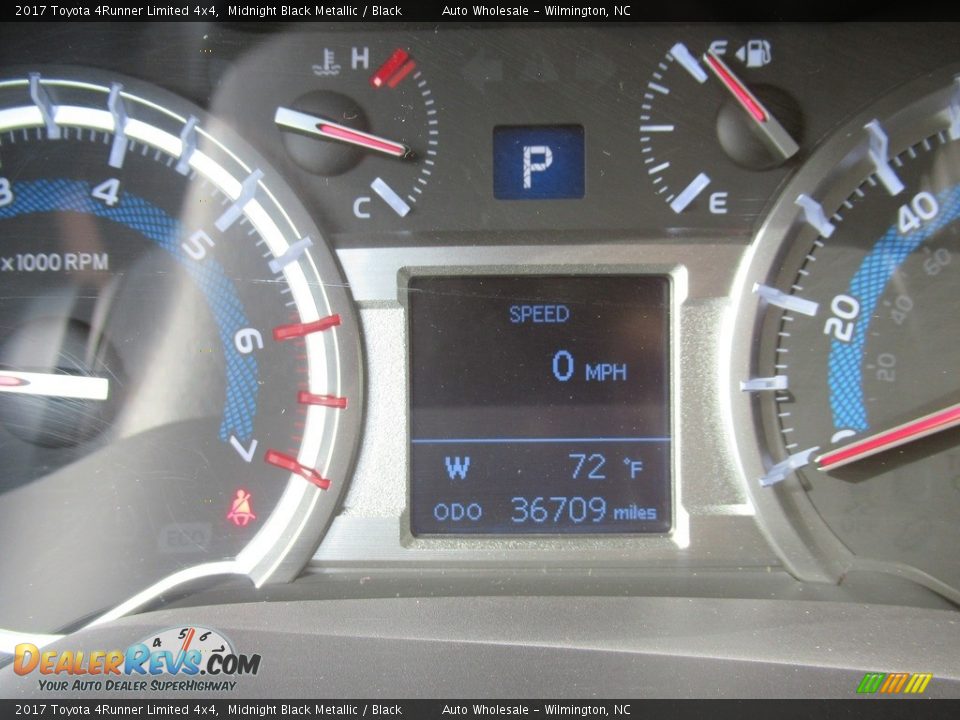 2017 Toyota 4Runner Limited 4x4 Midnight Black Metallic / Black Photo #15