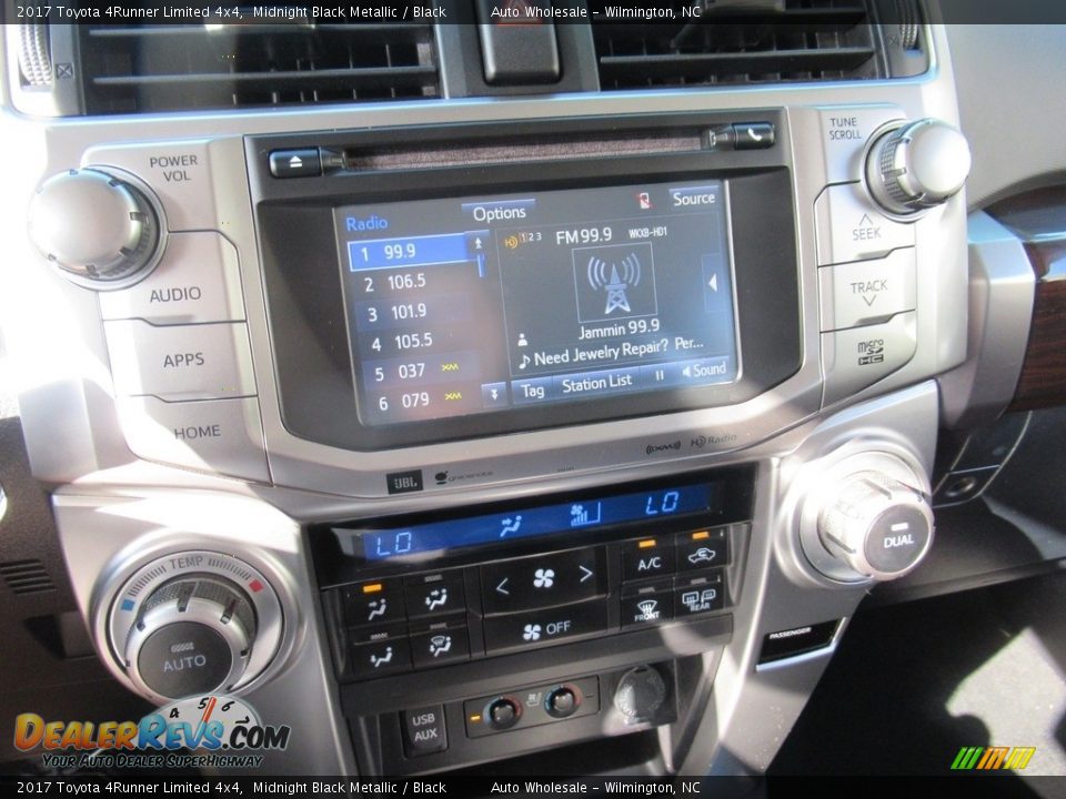 2017 Toyota 4Runner Limited 4x4 Midnight Black Metallic / Black Photo #17