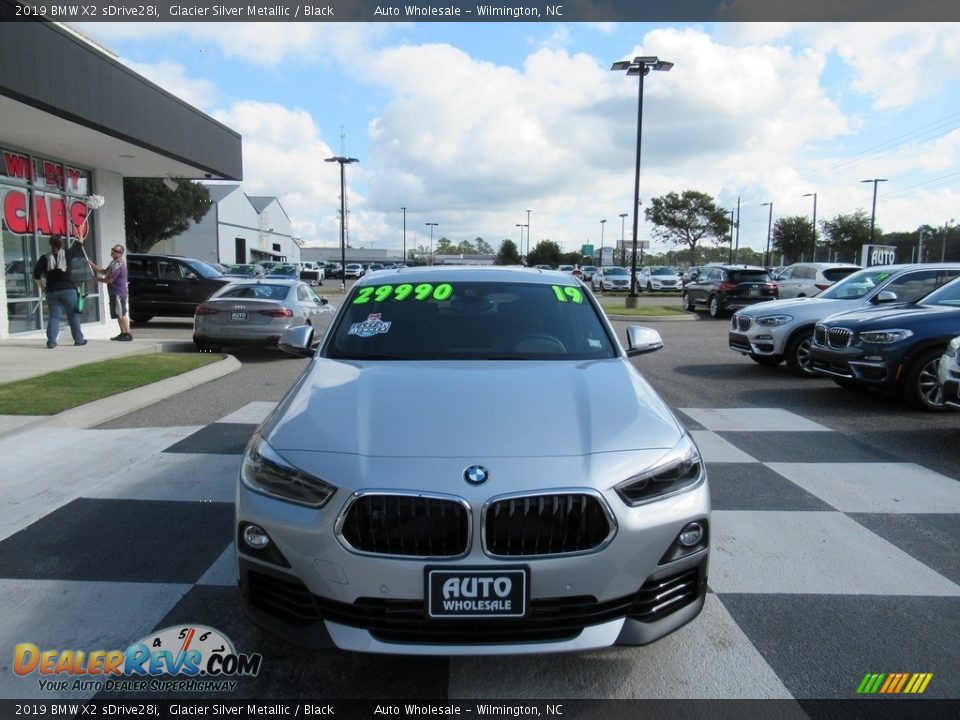 2019 BMW X2 sDrive28i Glacier Silver Metallic / Black Photo #2