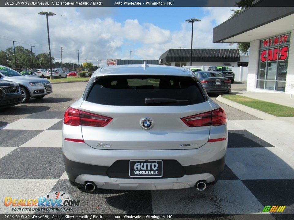 2019 BMW X2 sDrive28i Glacier Silver Metallic / Black Photo #4
