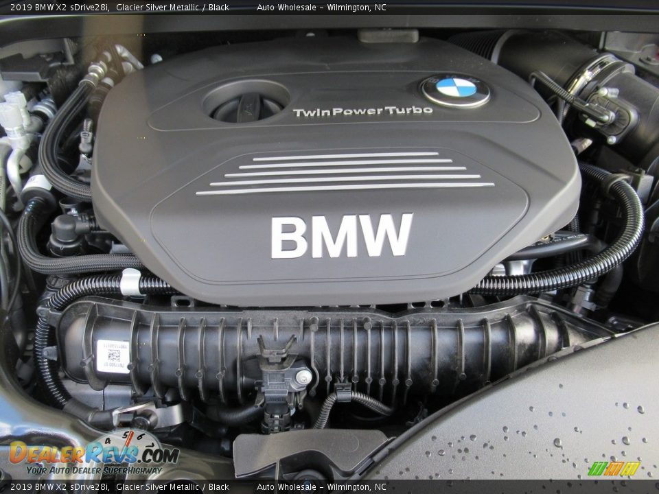 2019 BMW X2 sDrive28i Glacier Silver Metallic / Black Photo #6