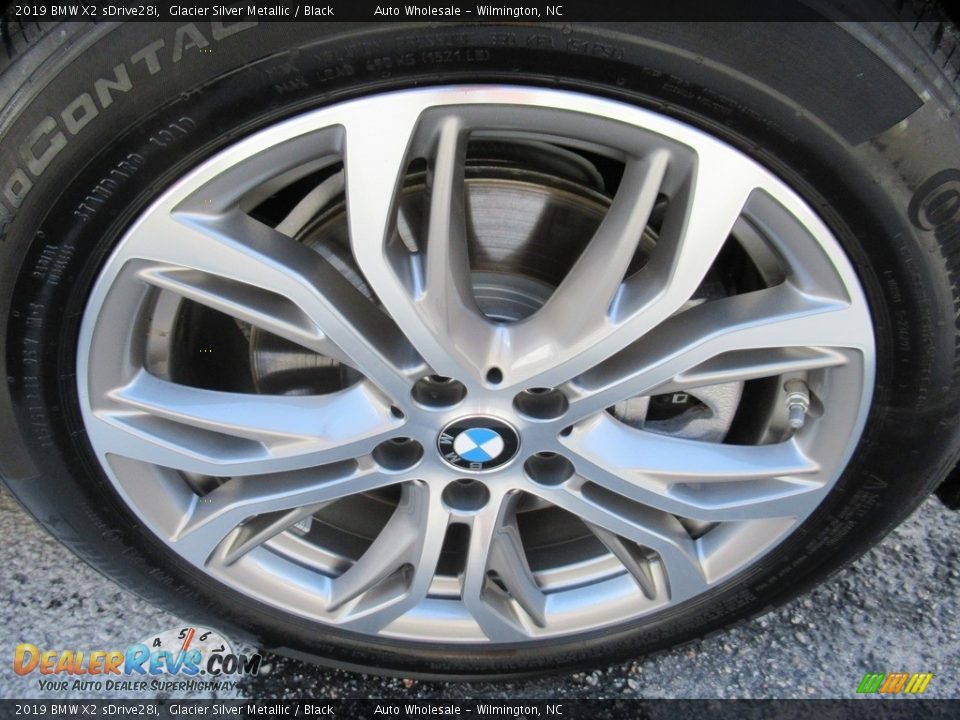 2019 BMW X2 sDrive28i Glacier Silver Metallic / Black Photo #7