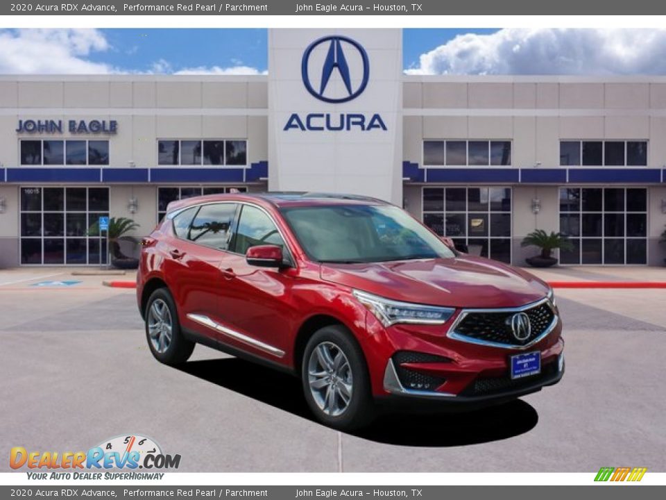 2020 Acura RDX Advance Performance Red Pearl / Parchment Photo #1
