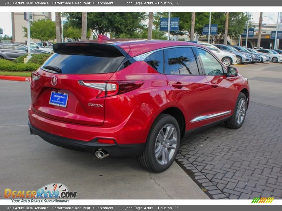 2020 Acura RDX Advance Performance Red Pearl / Parchment Photo #7